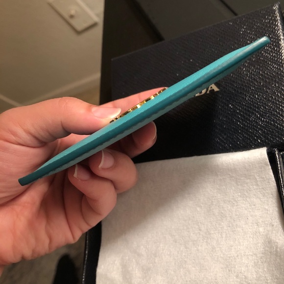 Prada saffiano wallet holder - Picture 6 of 8